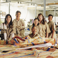 photo of 6 people working in the Clothing and Textiles Group